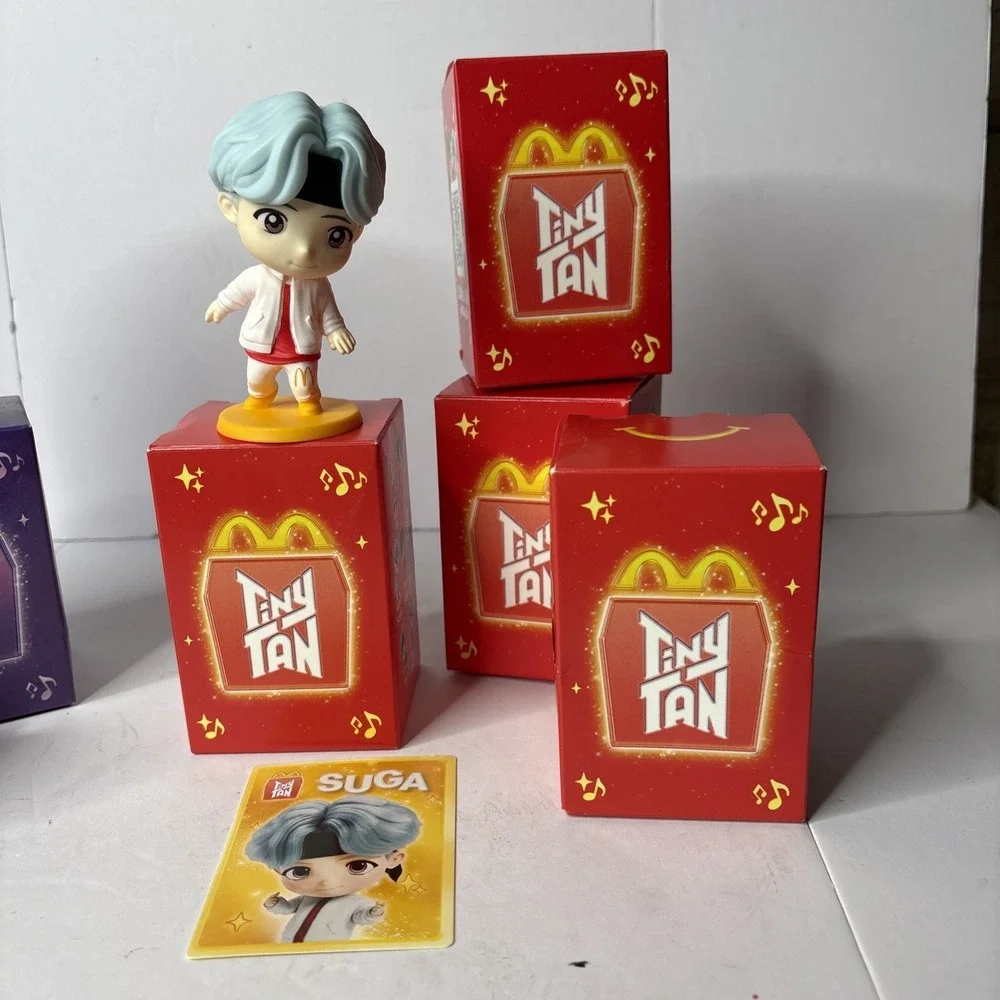 Set of 4 - McDonald's TinyTAN x BTS Encore Edition #10 Happy Meal New - SUGA